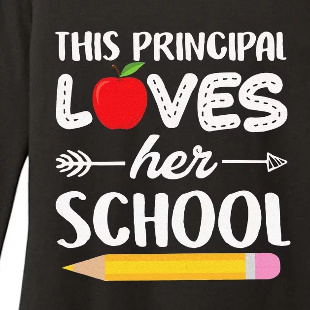 Funny This Principal Loves Her School Funny Principal Womens CVC Long Sleeve Shirt