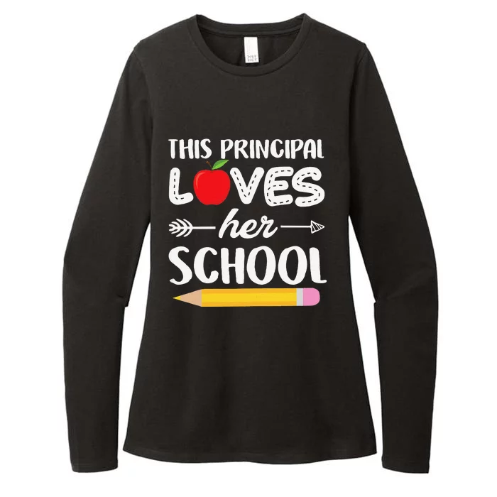 Funny This Principal Loves Her School Funny Principal Womens CVC Long Sleeve Shirt