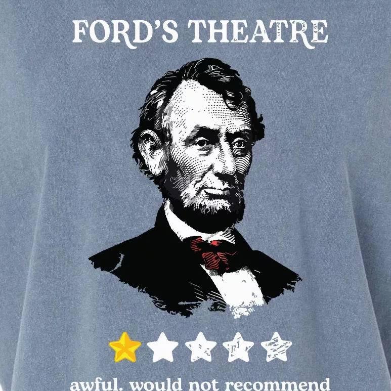 Fords Theater Presidential History Abe Lincoln Funny Garment-Dyed Women's Muscle Tee