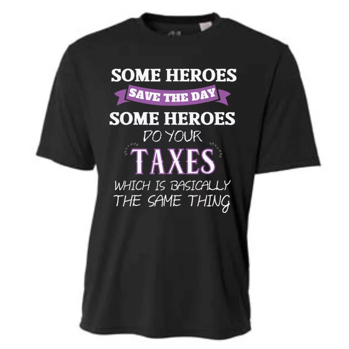 Funny Tax Preparer Income Tax Professional Cpa Gift Cooling Performance Crew T-Shirt