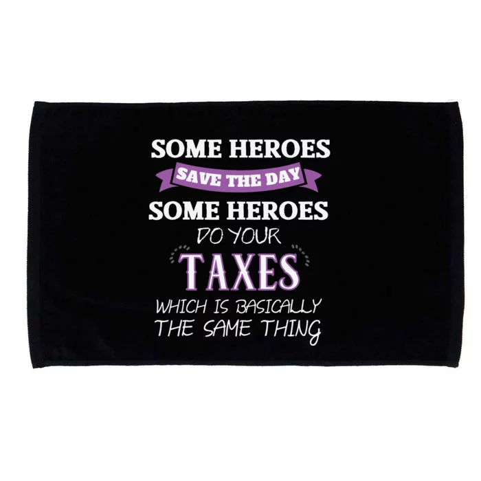 Funny Tax Preparer Income Tax Professional Cpa Gift Microfiber Hand Towel