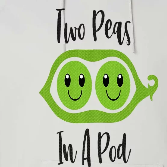 Funny Two Peas In A Pod Pea Costum Performance Fleece Hoodie