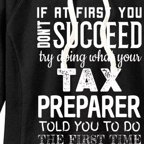 Funny Tax Preparer Success Gifts Tax Season Women's Fleece Hoodie