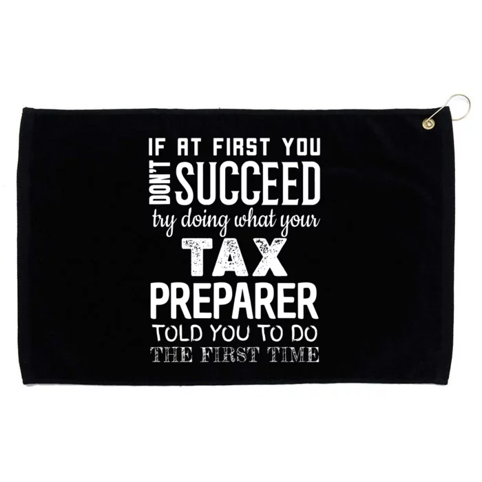 Funny Tax Preparer Success Gifts Tax Season Grommeted Golf Towel