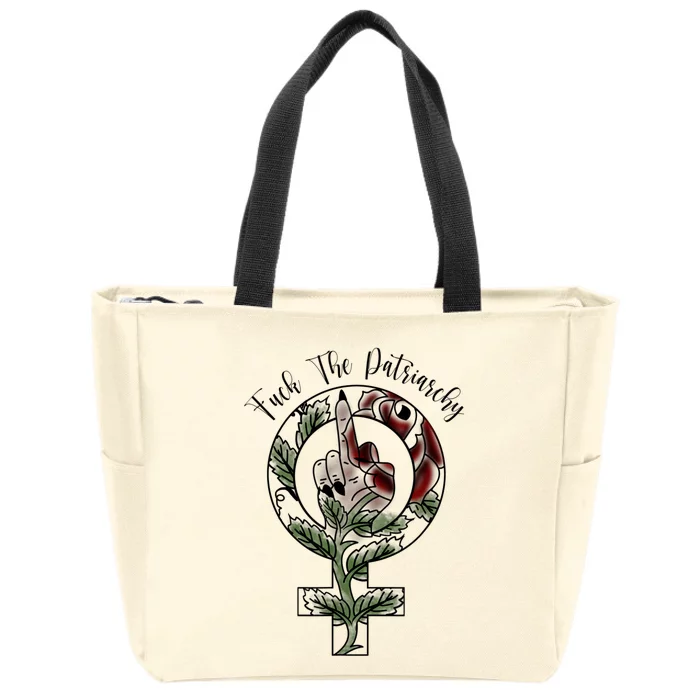 F The Patriarchy Zip Tote Bag