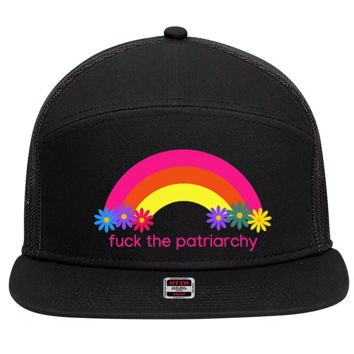 Fuck the Patriarchy 7 Panel Mesh Trucker Snapback Hat