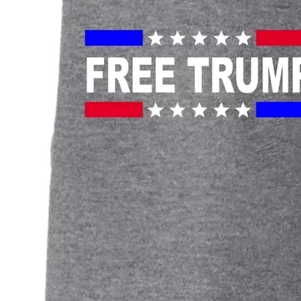 Free Trump Pro Donald Trump USA Election Doggie 3-End Fleece Hoodie