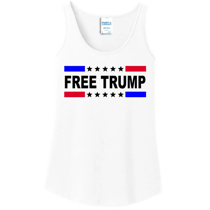 Free Trump Pro Donald Trump USA Election Ladies Essential Tank