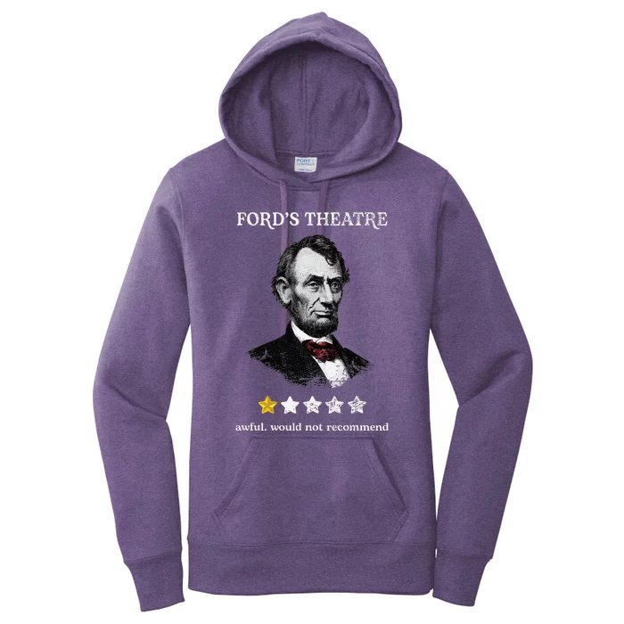 FordS Theater Presidential History Abe Lincoln Women's Pullover Hoodie