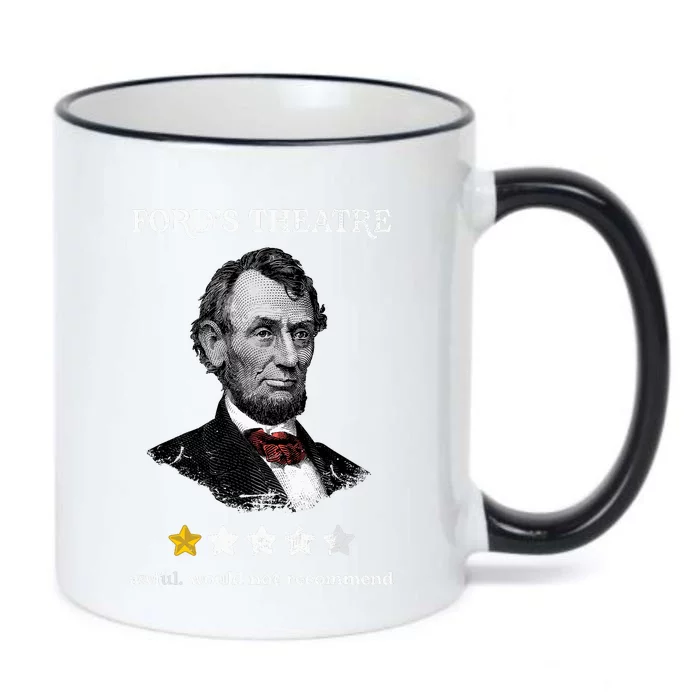 Fords Theater Presidential History Abe Lincoln Funny Black Color Changing Mug