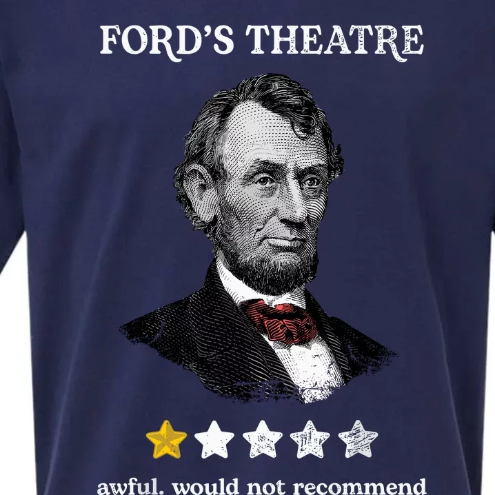 Fords Theater Presidential History Abe Lincoln Funny Sueded Cloud Jersey T-Shirt