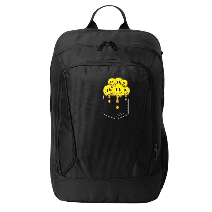 Funny Trippy Pocket Full Of Smiles City Backpack