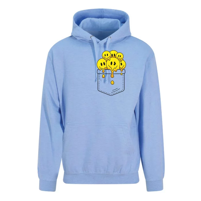 Funny Trippy Pocket Full Of Smiles Unisex Surf Hoodie