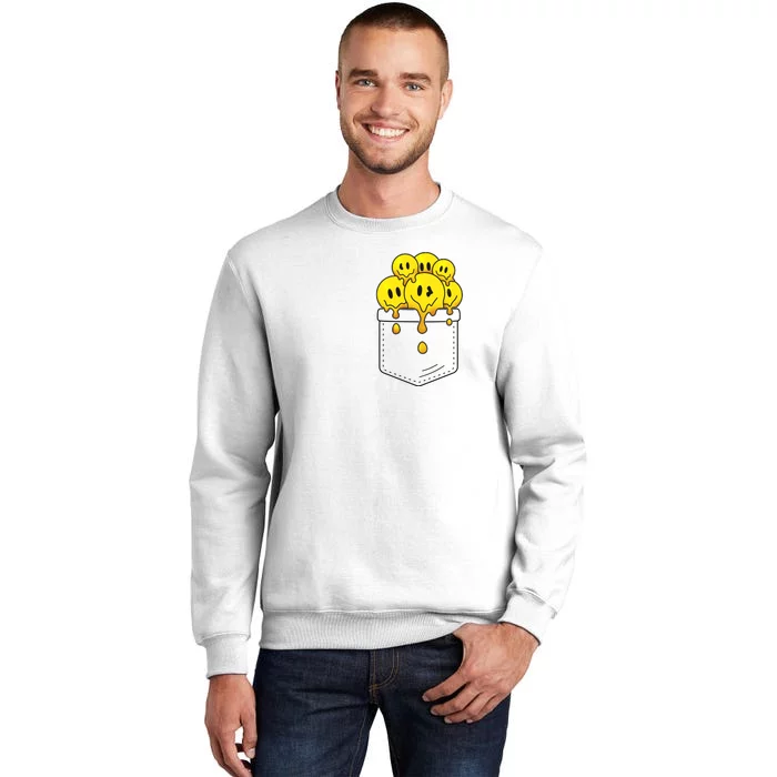 Funny Trippy Pocket Full Of Smiles Sweatshirt