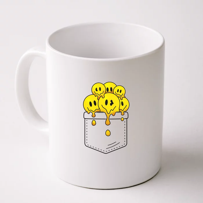 Funny Trippy Pocket Full Of Smiles Front & Back Coffee Mug