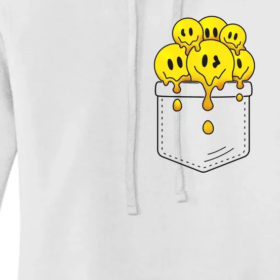 Funny Trippy Pocket Full Of Smiles Women's Pullover Hoodie