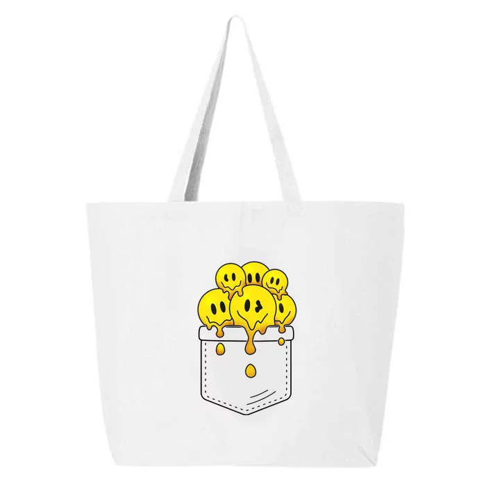 Funny Trippy Pocket Full Of Smiles 25L Jumbo Tote