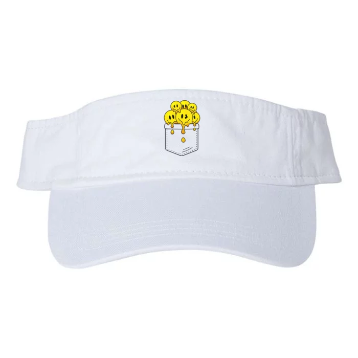 Funny Trippy Pocket Full Of Smiles Valucap Bio-Washed Visor