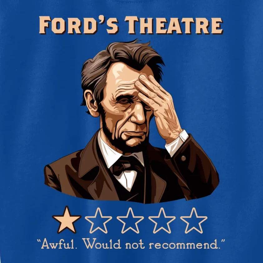 Fords Theater Presidential History Abe Lincoln Funny Kids Sweatshirt