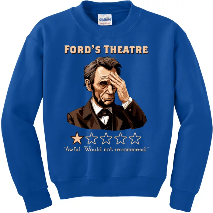 Fords Theater Presidential History Abe Lincoln Funny Kids Sweatshirt