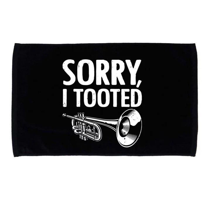 Funny Trumpet Player Design For Men Women Trumpet Trumpeter Microfiber Hand Towel