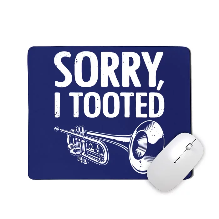 Funny Trumpet Player Design For Men Women Trumpet Trumpeter Mousepad