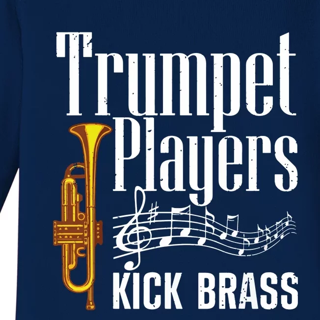 Funny Trumpet Player For Men Women Trumpet Brass Instrument Baby Long Sleeve Bodysuit