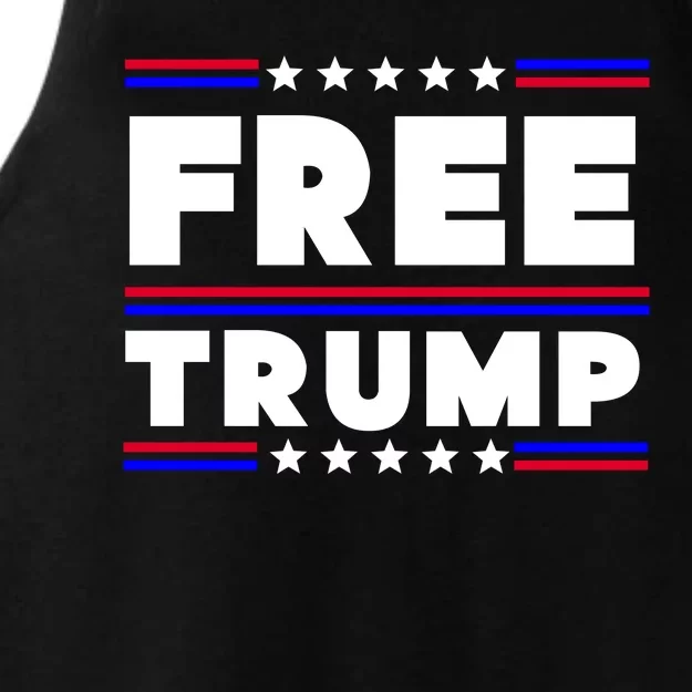 Free Trump Pro Donald Trump Election Ladies Tri-Blend Wicking Tank