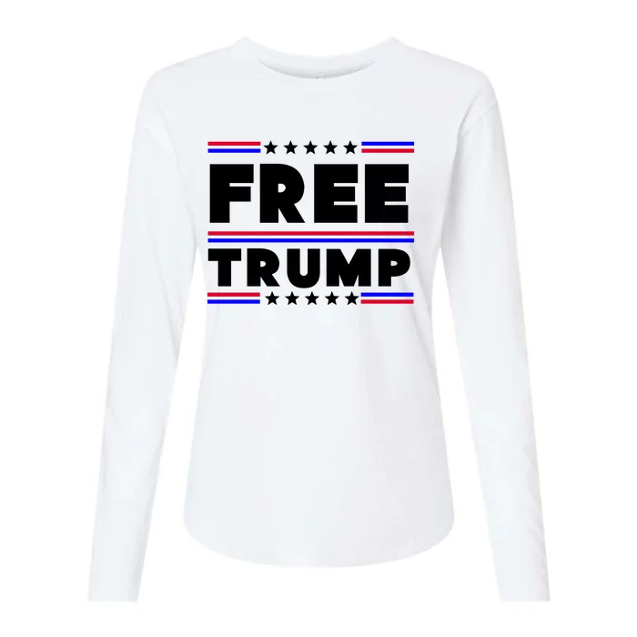 Free Trump Pro Donald Trump Election Womens Cotton Relaxed Long Sleeve T-Shirt