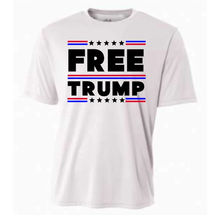 Free Trump Pro Donald Trump Election Cooling Performance Crew T-Shirt