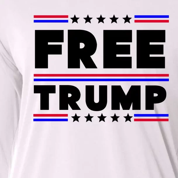 Free Trump Pro Donald Trump Election Cooling Performance Long Sleeve Crew