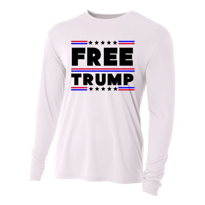 Free Trump Pro Donald Trump Election Cooling Performance Long Sleeve Crew