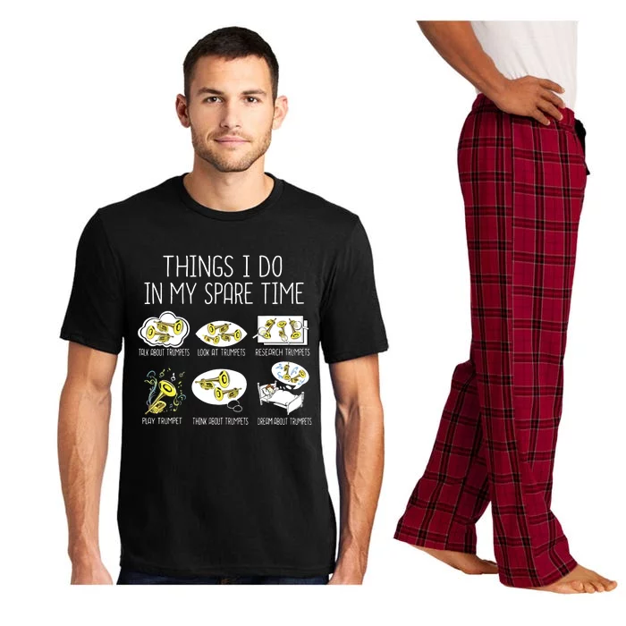 Funny Trumpet Player Jazz Music Lover Men Trumpet Pajama Set