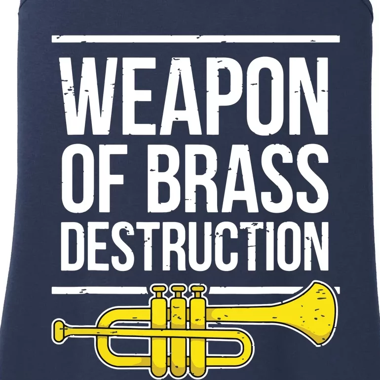 Funny Trumpet Player Marching Band Trumpeter Brass Player Ladies Essential Tank