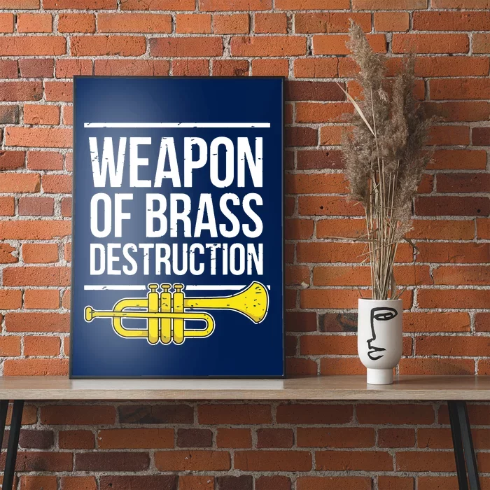 Funny Trumpet Player Marching Band Trumpeter Brass Player Poster