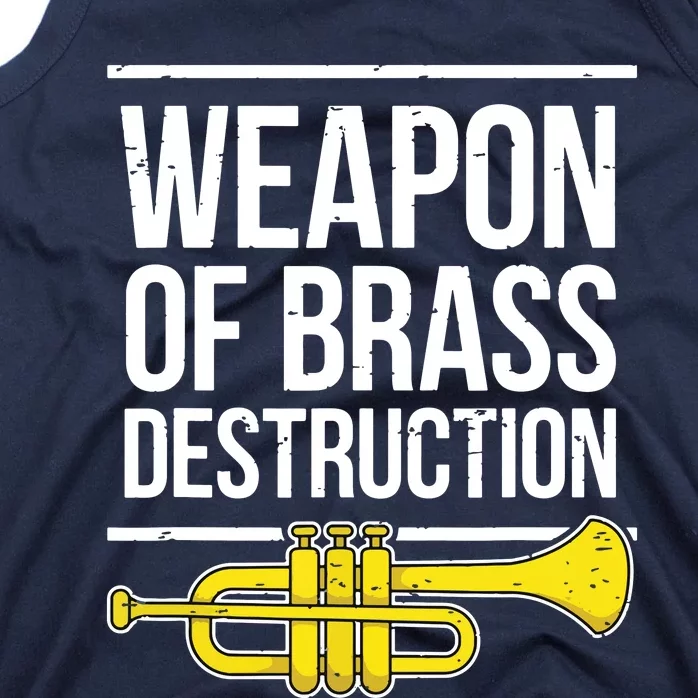 Funny Trumpet Player Marching Band Trumpeter Brass Player Tank Top