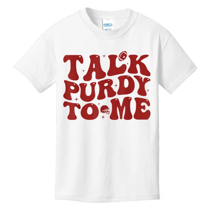 Funny Talk Purdy To Me Feeling Purdy Good Meme Kids T-Shirt