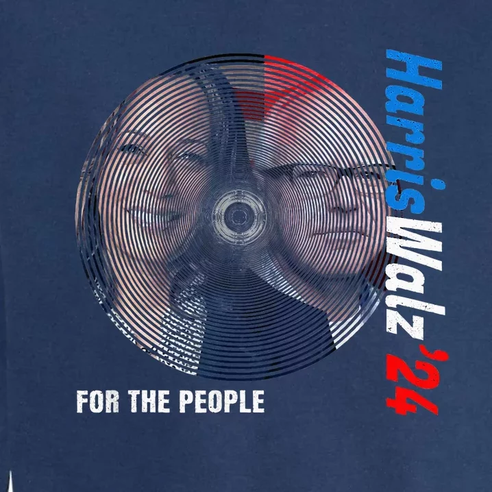 For The People Kamala Harris Tim Waltz 2024 Garment-Dyed Sweatshirt