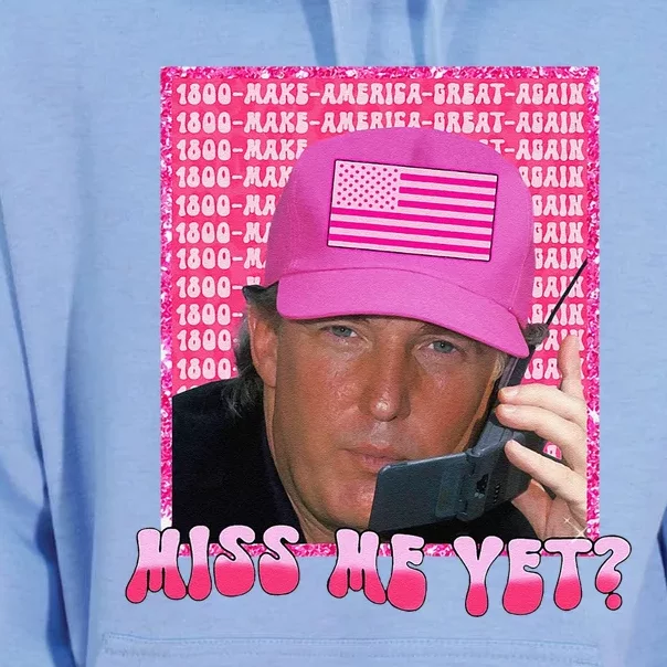 Funny Trump Pink Miss Me Yet Trump 2024 President 2024 Unisex Surf Hoodie