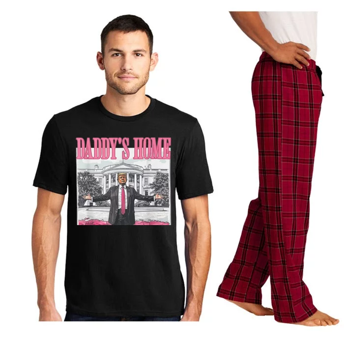 Funny Trump Pink Daddys Home  Trump 2024 Pajama Set