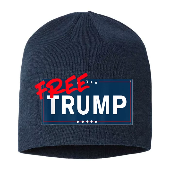 Free Trump Protest Political Support Election Activist 8 1/2in Sustainable Knit Beanie