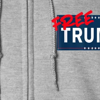 Free Trump Protest Political Support Election Activist Full Zip Hoodie