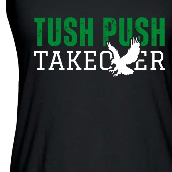 Funny Tush Push Sayings Fans Ladies Essential Flowy Tank