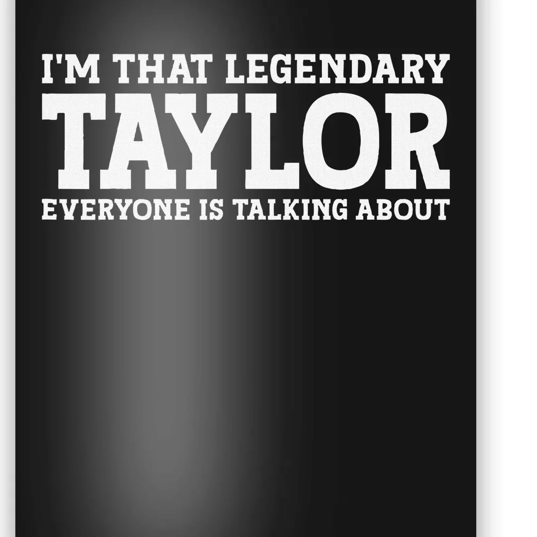 Funny Taylor Personalized Name Design Poster