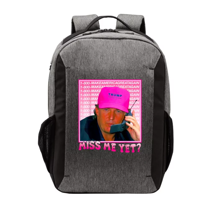 Funny Trump Pink Miss Me Yet Trump 2024 President 2024 Vector Backpack