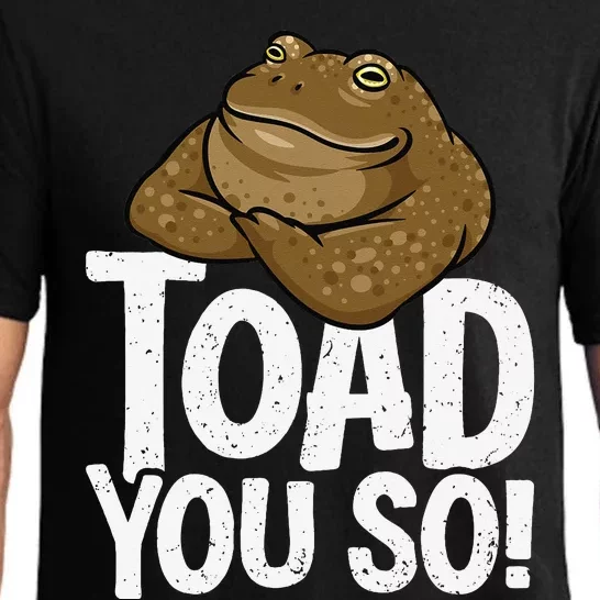 Funny Toad Pun Cute Toad Toad Art Toad You So Frog Toad Pajama Set