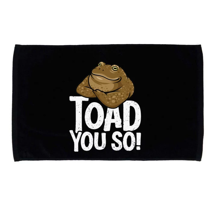 Funny Toad Pun Cute Toad Toad Art Toad You So Frog Toad Microfiber Hand Towel