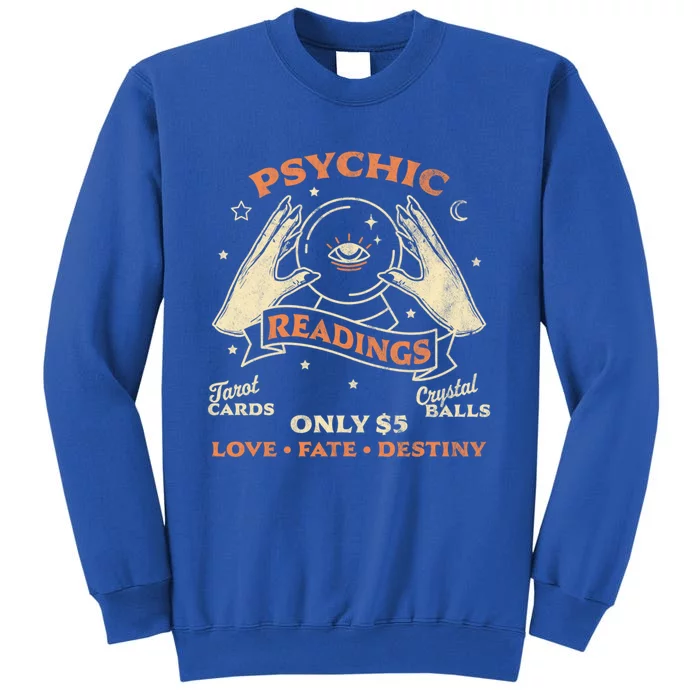 Fortune Teller Psychic Readings Tarot Crystal Ball Vintage Cool Gift Tall Sweatshirt