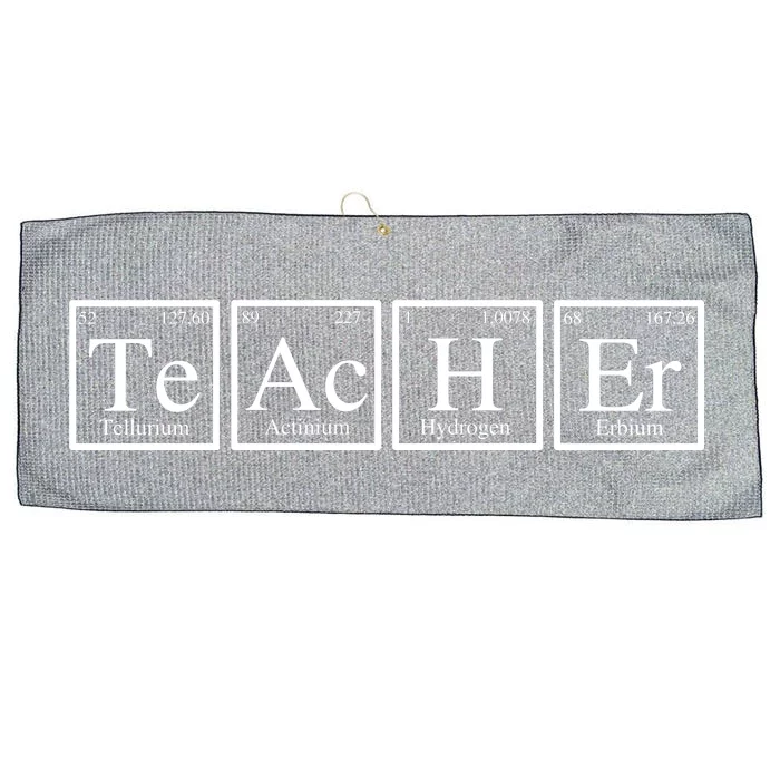 Funny Teacher Periodic Table Large Microfiber Waffle Golf Towel