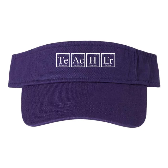 Funny Teacher Periodic Table Valucap Bio-Washed Visor